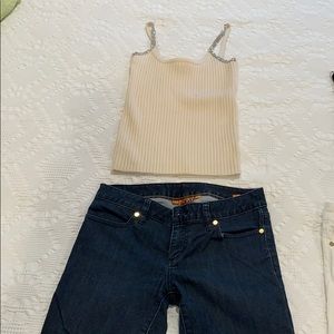 Cashmere designer boutique label Michael Kors top